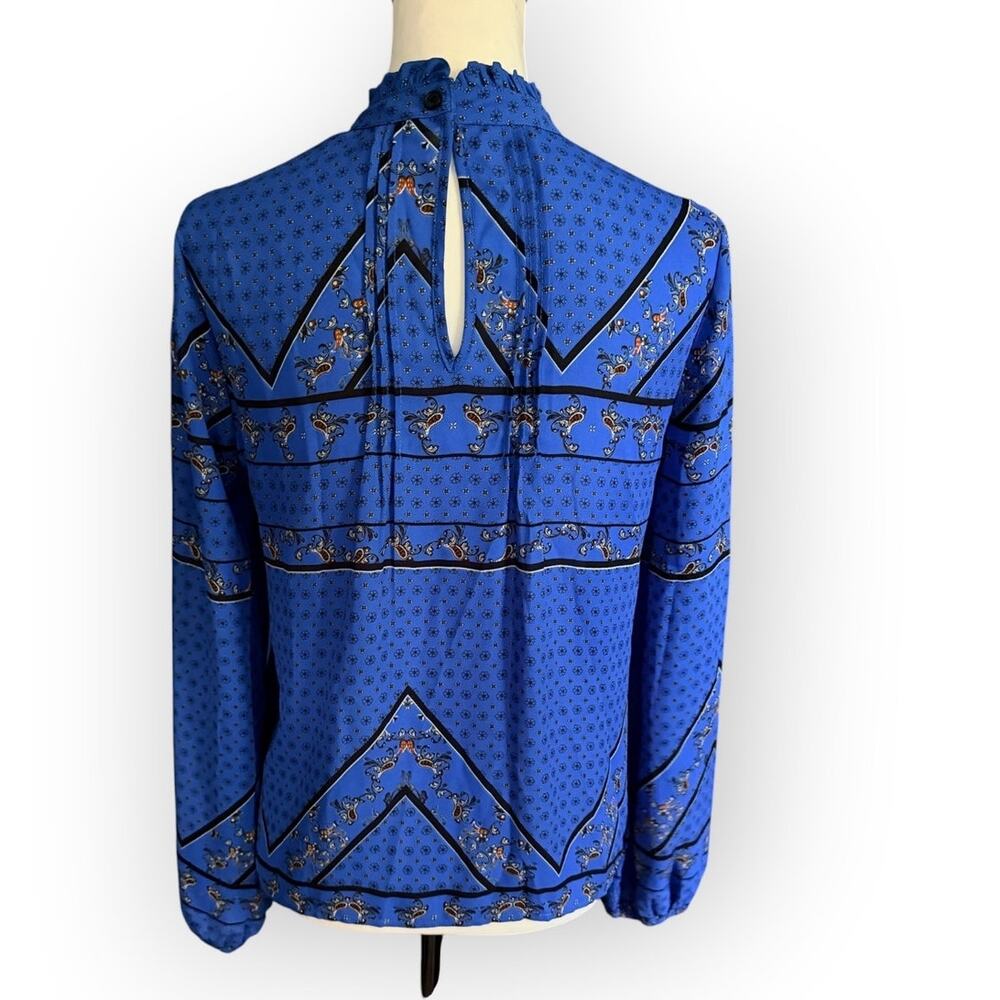 Maison d'Amelie Blue Long Sleeve Top Size S - Picture 2 of 4